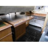 An oak art deco dining table