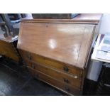 An Edwardian mahogany bureau