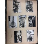 A photo album and loose photographs