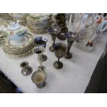 Seven assorted pieces of silver plate