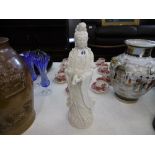 A Chinese blanche de chine figure of Buddha a/f