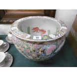 A 12 inch Canton fish bowl