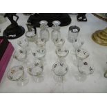 A quantity of assorted glassware