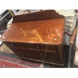 A Victorian mahogany chest of four drawers