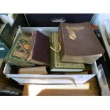 A box of fine bound books