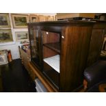 A glazed mahogany bookcase