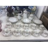 A decorative French tea set