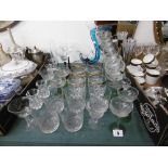 A quantity of assorted glassware etc