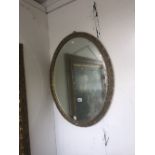 An oak gilt mirror