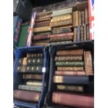 Three boxes of antique books etc