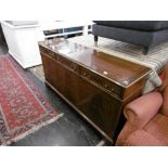 A mahogany sideboard