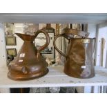 A copper jug and one other (A/F)