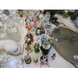 An assortment of figures and other china including Doulton etc