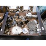 A quantity of assorted metalware etc