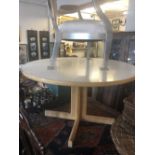 A Gordon Russell circular mid century dining table A/F