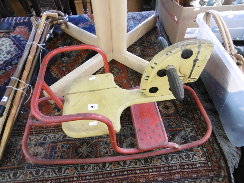 An early post war Triang rocking horse