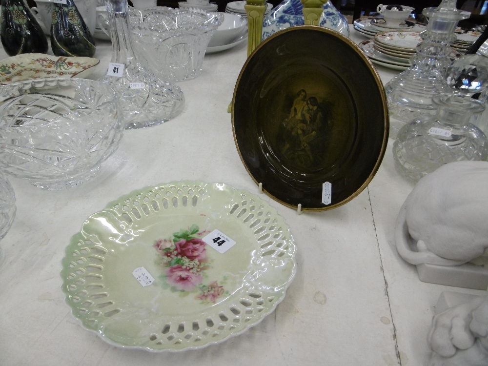 Two cabinet plates