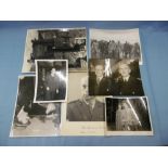 A collection of ten photos including King George VI with Wladyslaw Sikorski,