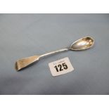 A Victorian silver mustard spoon,