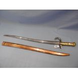 A French 19th century officers dress bayonet