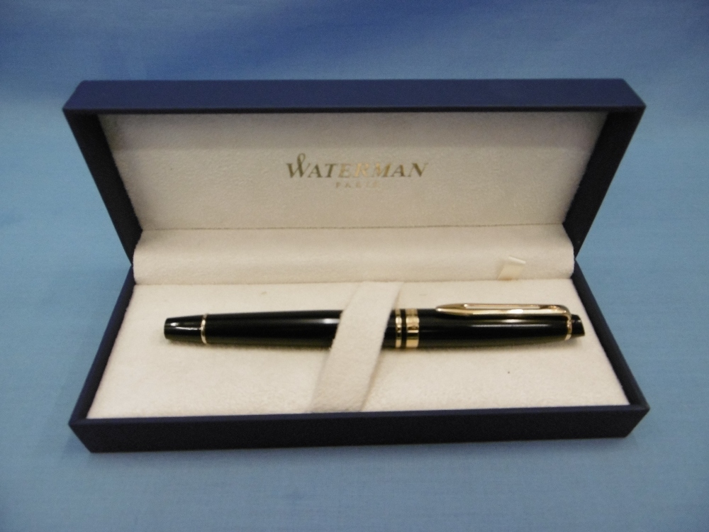A Waterman Paris pen with gold nib