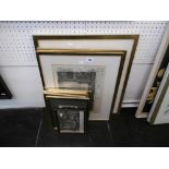 Eight framed William Hogarth Etchings