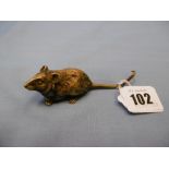 A bronze German mouse stamped Bergman
