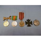 A small group of medals