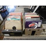 An assortment of assorted vinyl records