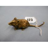 A bronze German mouse stamped Bergman