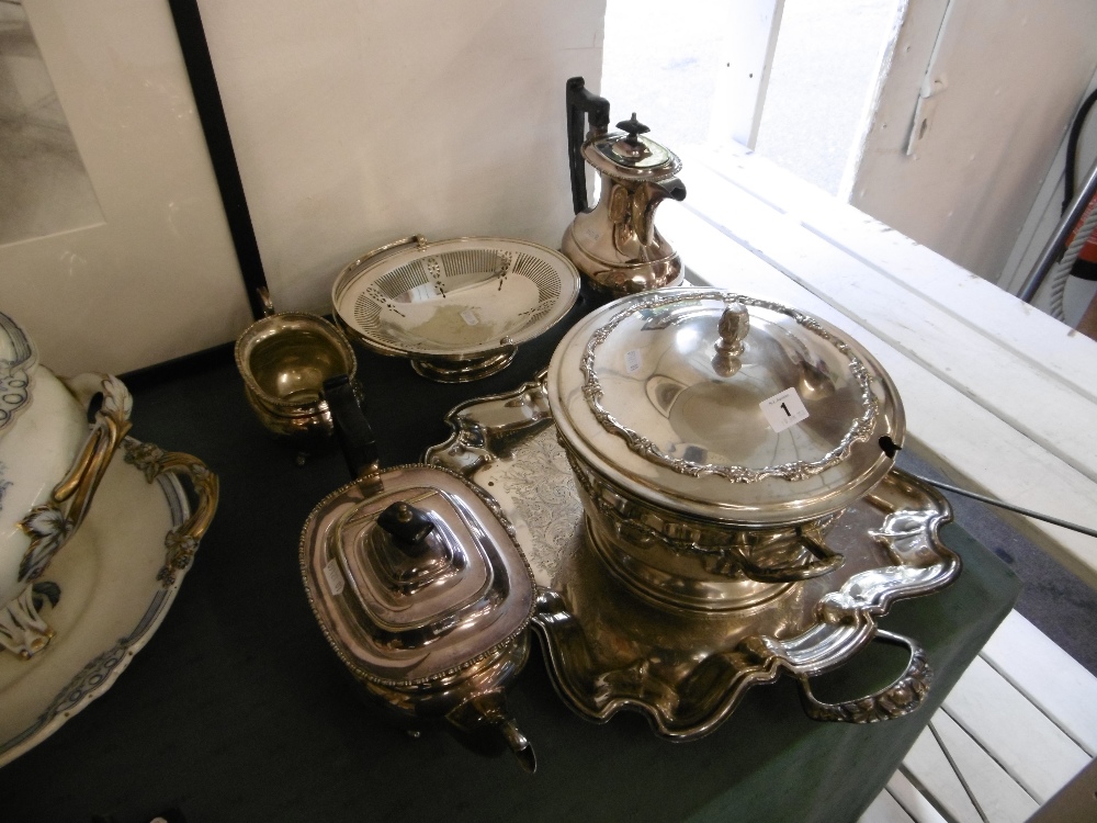 A quantity of silver plate