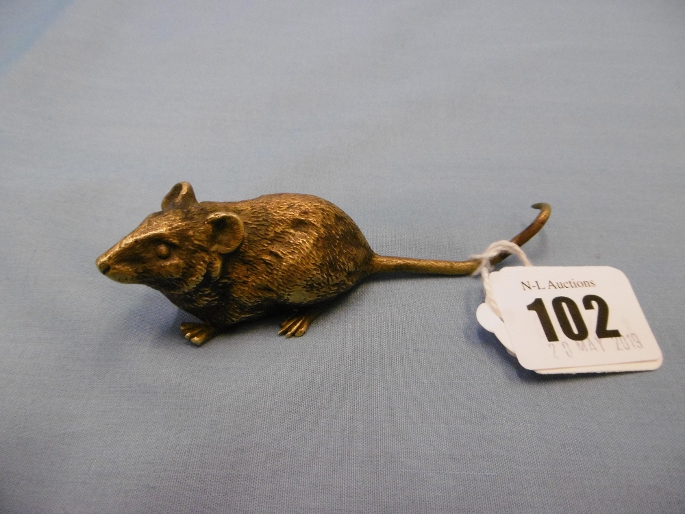 A bronze German mouse stamped Bergman - Image 3 of 4