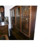 TWO MAHOGANY DISPLAY CABINETS