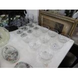 Six Darlington glass crystal bowls