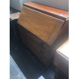 An Edwardian mahogany bureau