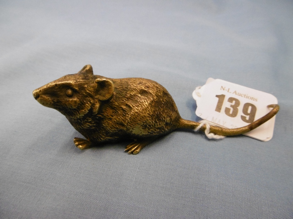 A bronze German mouse stamped Bergman - Image 2 of 4