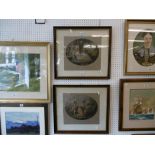 A pair of framed and glazed prints