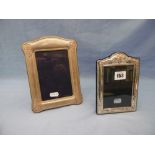 Two hallmarked silver photo frames