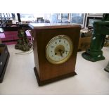 A French oak cased clock,