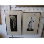 A pair of framed and glazed fashion scenes