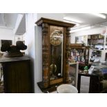 An Edwardian striking wall clock