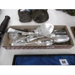 A quantity of silver plated cutlery etc.
