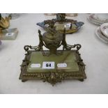 An onyx ormolu desk stand