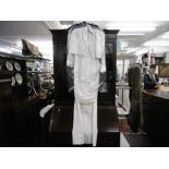 A vintage Ronald Joyce size 12 pure silk wedding dress