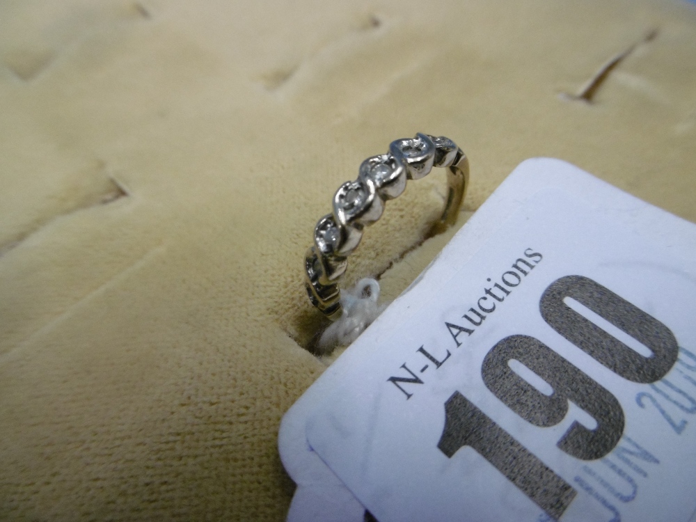 9ct diamond set eternity ring, - Image 8 of 10
