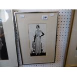 A pair of framed and glazed fashion scenes