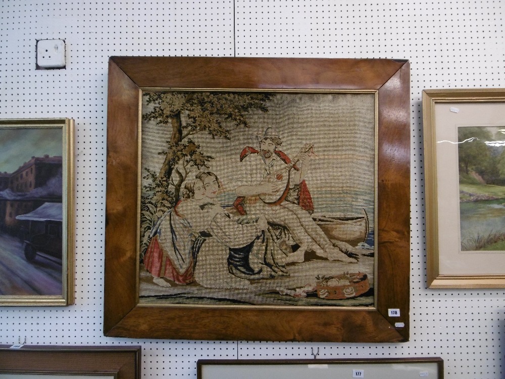 A framed mid Victorian tapestry - Image 2 of 6