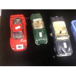 Two die cast sports cars Franklin Mint (A/F)