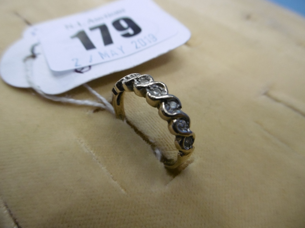 9ct diamond set eternity ring, - Image 6 of 10