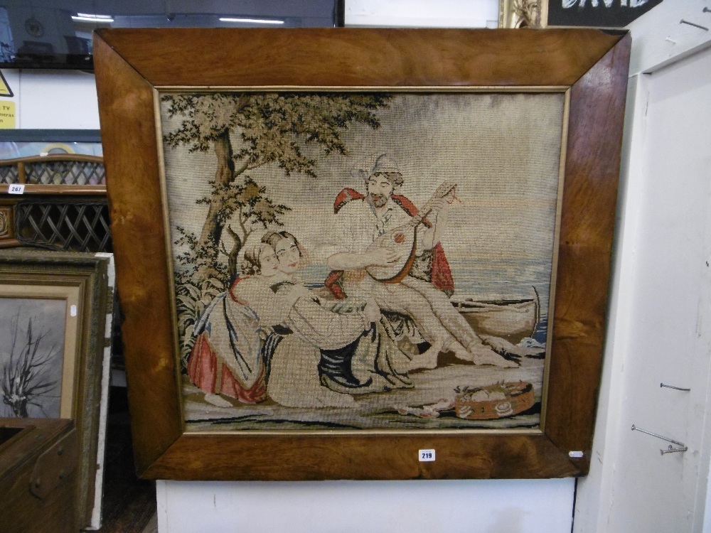 A framed mid Victorian tapestry - Image 4 of 6